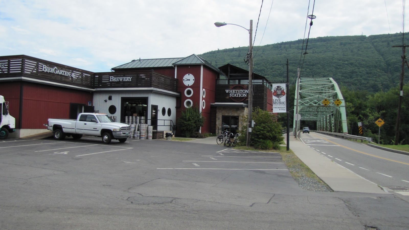 The Potable Curmudgeon The view (with beers) at Whetstone Station