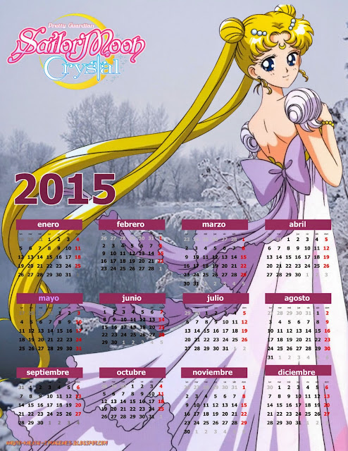 calendario anime sailor moon 2015