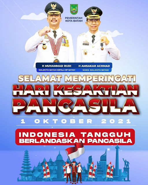 Rudi-Amsakar Ucapkan Selamat Hari Kesaktian Pancasila 2021 Rudi-Amsakar Ucapkan Selamat Hari Kesaktian Pancasila 2021