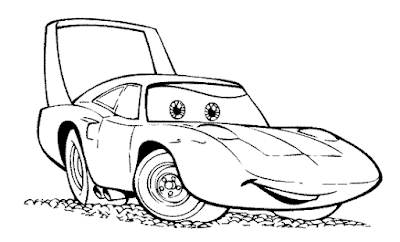 Gambar kartun cars untuk diwarnai Gambar kartun cars untuk diwarnai
