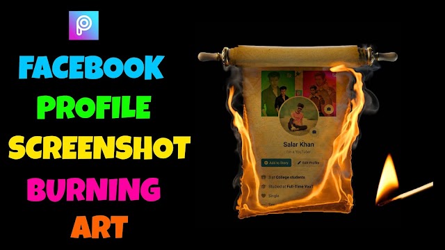 Picsart - Facebook Burning Art Profile Photo Editing Tutorial | Picsart Photo Editing | #facebook