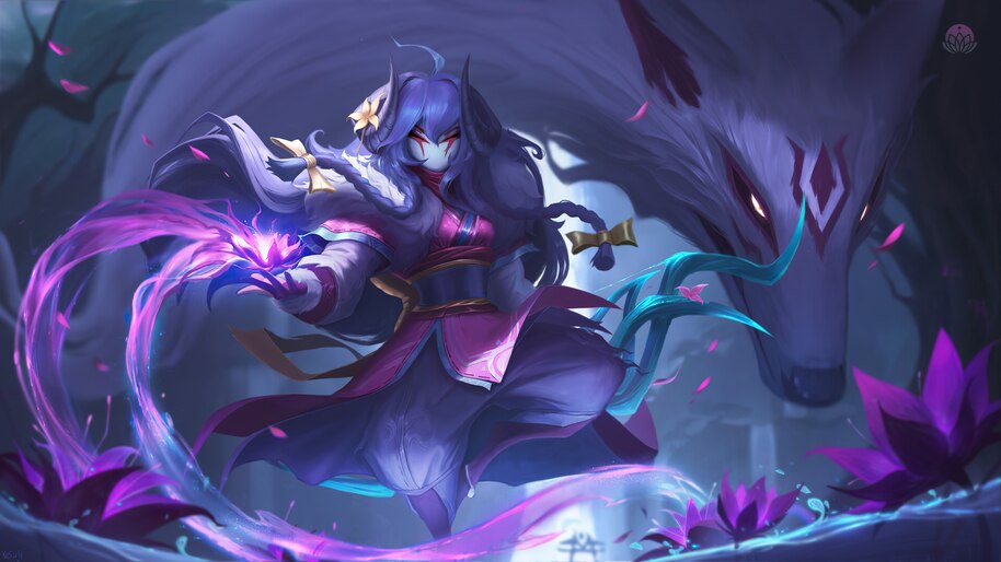 LoL, Kindred, Spirit Blossom, 4K, #5.2945 Wallpaper PC Desktop