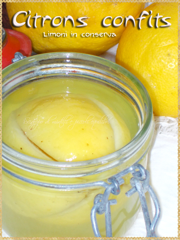 Citrons confits, Limoni in conserva