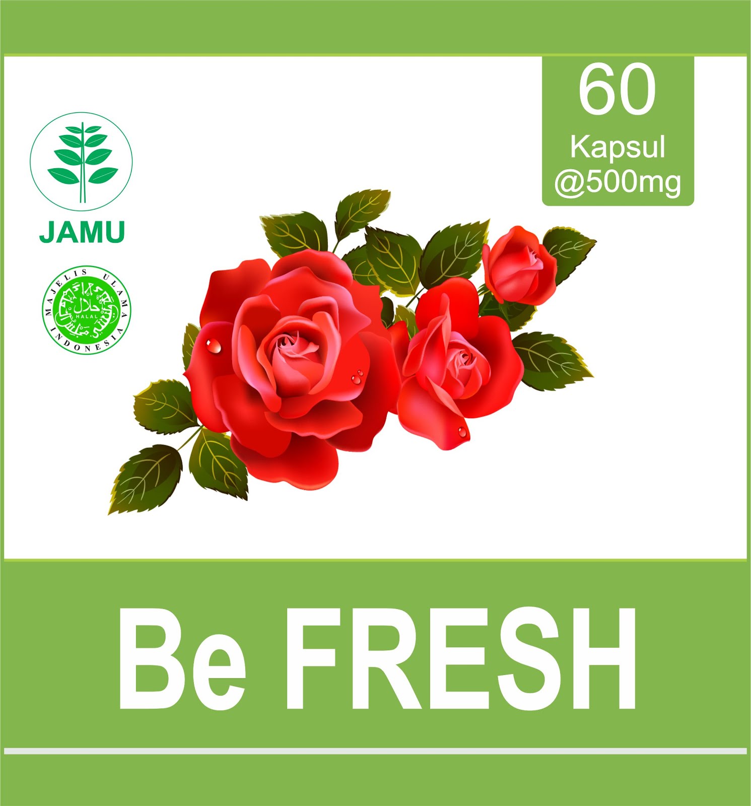 Be FRESH @60 Kap Ekstrak Herbal