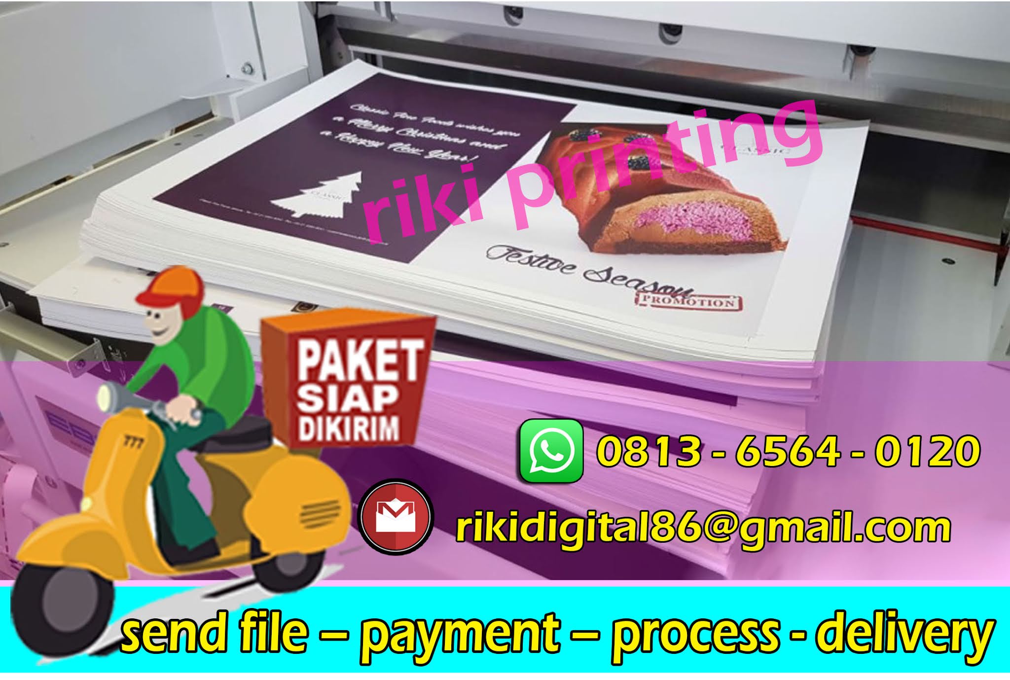 jasa print digital art carton / art paper A3+ murah di jakarta pusat