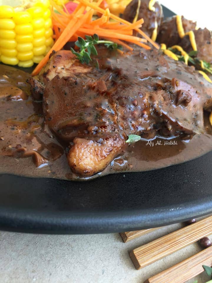 Resepi Chicken Chop Grill Sos Black Pepper Sedap & Mudah Bukit Besi Blog