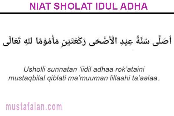 Gambar Niat Doa Sholat Idul Adha
