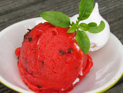 sorbete de fresas Sorbete de fresas