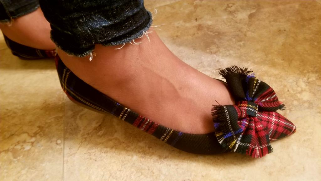 j crew plaid flats