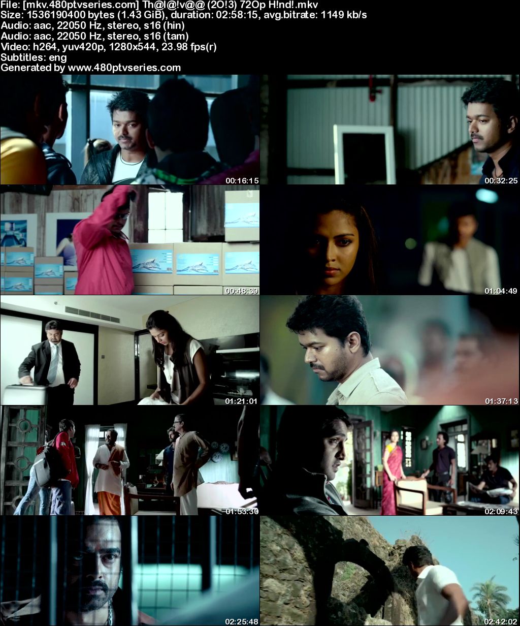 Watch Online Free Thalaivaa (2013) Full Hindi Dual Audio Movie Download 480p 720p Bluray