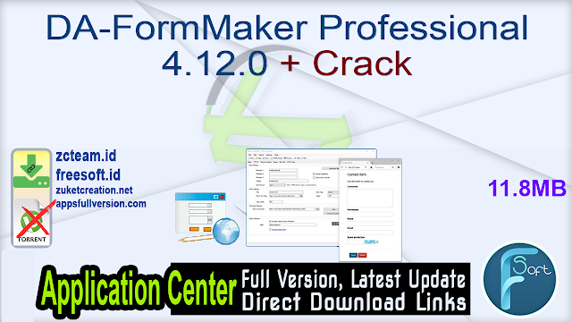 DA-FormMaker Professional 4.12.0 + Crack_ ZcTeam.id