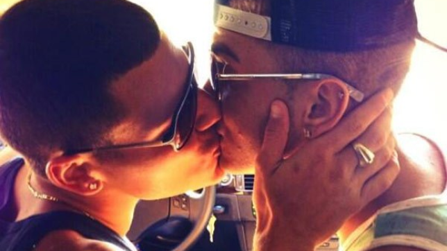 if he was kissing another man in a recently surfaced picture of what appear...