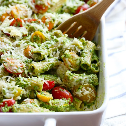 Healthy Pesto Baked Rigatoni Healthy Pesto Baked Rigatoni