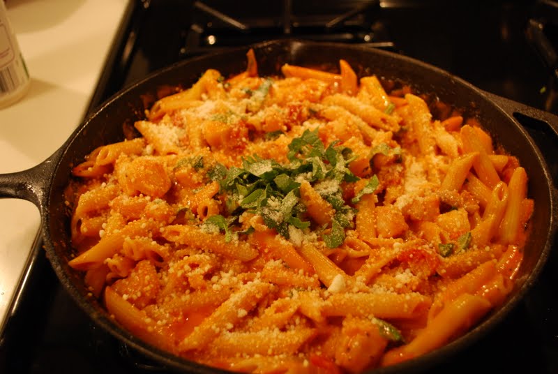 Shrimp and Scallops in Prosciutto Tomato Cream Sauce Caitlin Houston