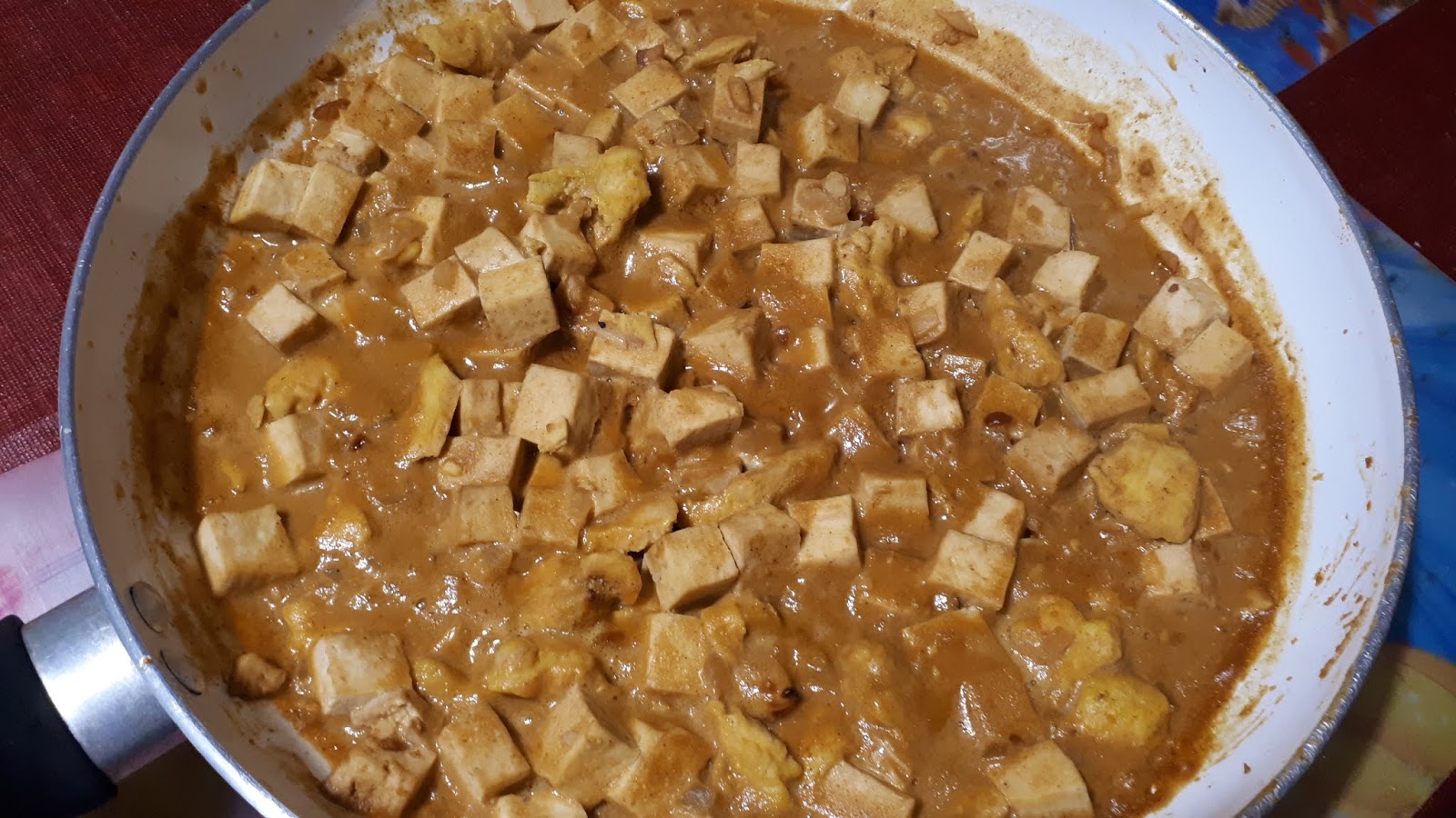 Tofu sauce aux arachides