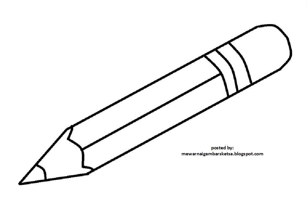 Mewarnai Gambar Sketsa Pensil 1