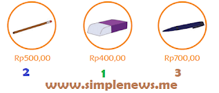 Urutan harga barang dari yang paling murah www.simplenews.me