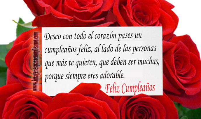 Imagenes De Feliz Cumpleanos Con Flores ツ Tarjetas De