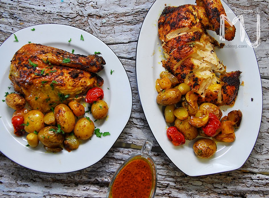 POLLO AL HORNO AL ESTILO JAMIE OLIVER | Videoreceta - Las Recetas de MJ