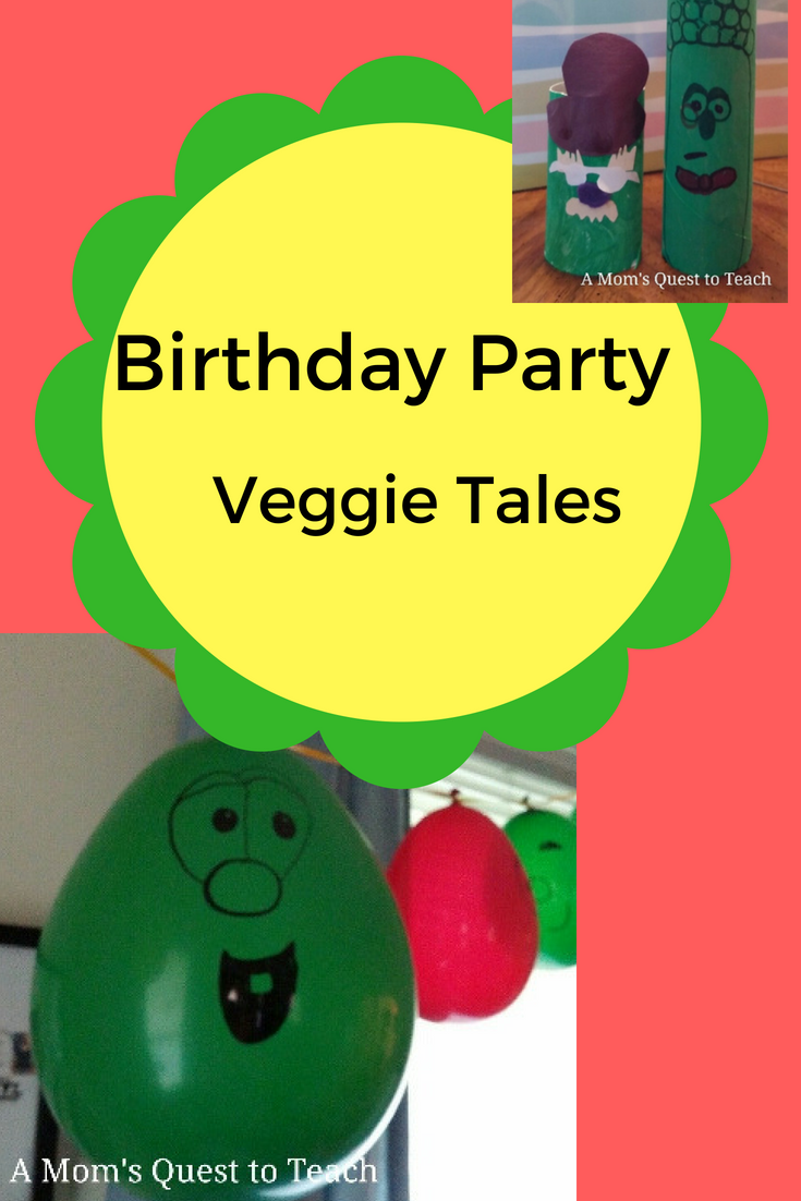 A Mom S Quest To Teach Veggie Tales Themed Birthday Party