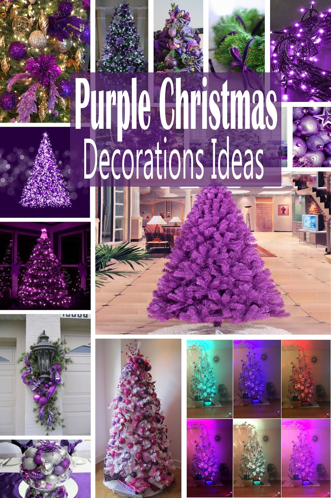 Purple Christmas Decorations Ideas - Holidays Blog For You