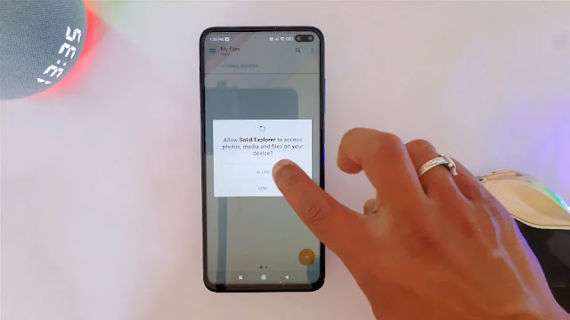 Giving required permissions to file manager app