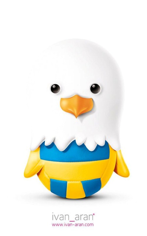 Ivan Arandjelovic. Талисман сербской команды 9 Ivan Arandjelovic. Талисман сербской команды 8