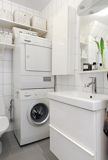 Área de serviço no banheiro... - Jeito de Casa - Blog de Decoração e