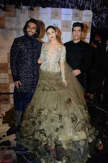 Alia Bhatt and Ranveer Singh walks the ramp for Manish Malra during Indian Couture Week 2017 Grande Finale  3 ~  Special 003