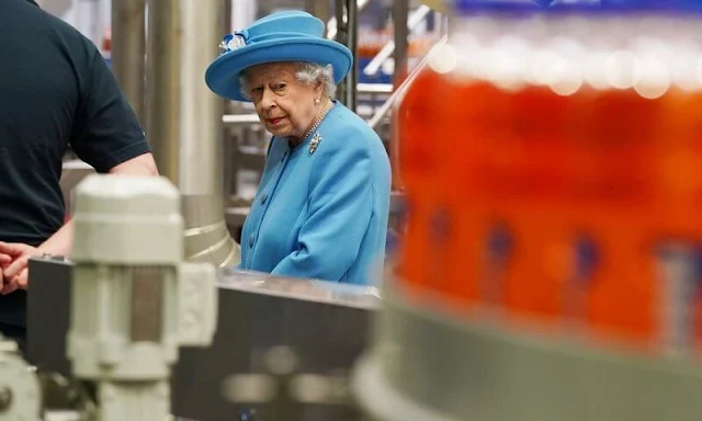 Queen Elizabeth II and The Duke of Cambridge, named as the Earl of Strathearn in Scotland, visited AG Barr's factory