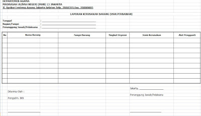 Format Buku Gudang | download format buku laporan kerusakan barang usul perbaikan Format Buku Gudang | download format buku laporan kerusakan barang usul perbaikan