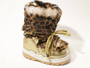 Leopard print snow boots