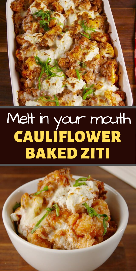Cauliflower Baked Ziti Food Today