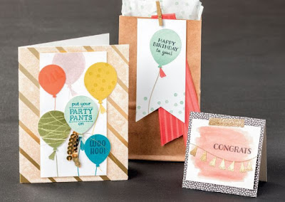 Stampin' Up! Party Pants Sale-a-bration Project Ideas www.juliedavison.com #stampinup #saleabration