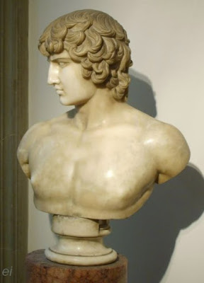 buste, sculpture, Antinoüs