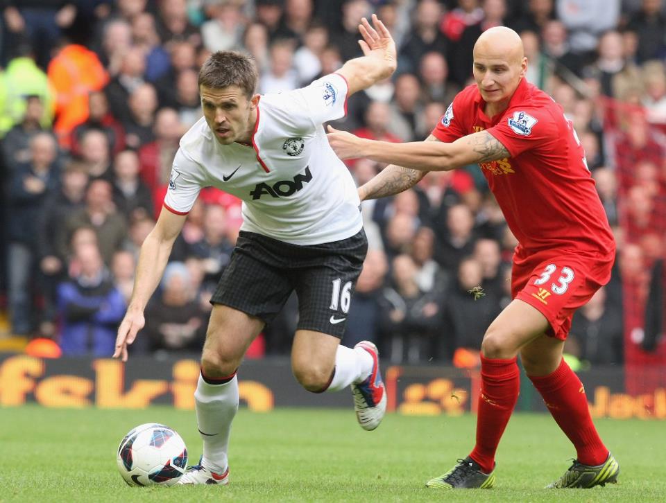 Michael Carrick play manchester united vs Liverpool | Manchester United Wallpapers