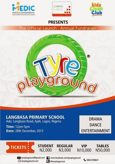 THE FIRST TYRE PLAYGROUND PROJECT LAUNCH AND FUNDRAISER IN NIGERIA