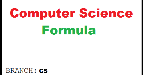 [PDF] Computer Science Formula Book