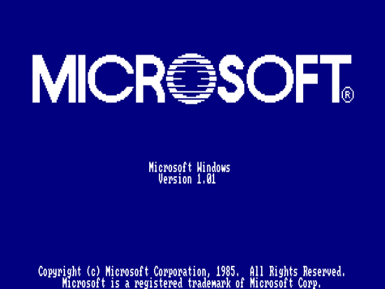 First Versions: Microsoft Windows