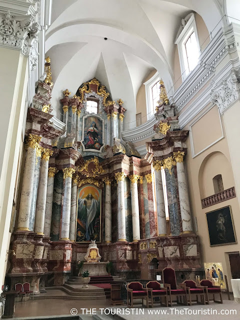 Altar of the Saint Casimir Jesuit church in Vilnius in Lithuania.
