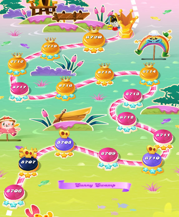 Candy Crush Saga level 8706-8720 Candy Crush Saga level 8706-8720
