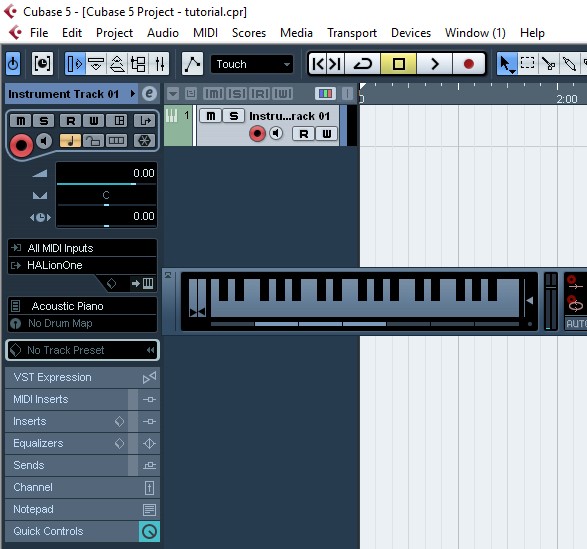 Cara Menggunakan Virtual Keyboard di Cubase 5 blogshareguitar