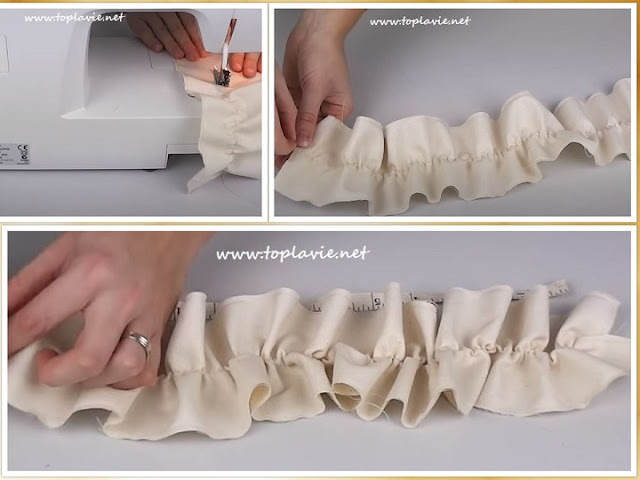 خطوات خياطة وسادة الكشكشة - sewing Pillow Ruffles