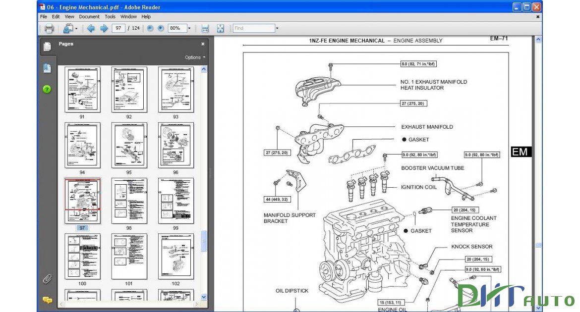 Free Auto Repair Manuals: SCION XA 2004 - 2007 SERVICE MANUAL