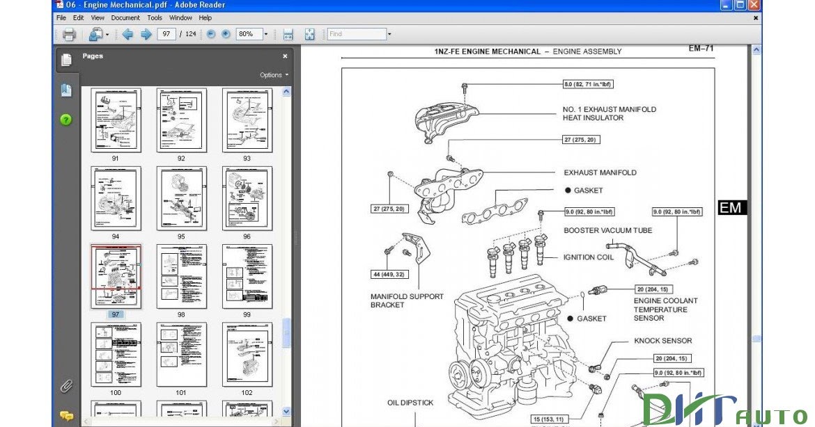 Free Auto Repair Manuals: SCION XA 2004 - 2007 SERVICE MANUAL