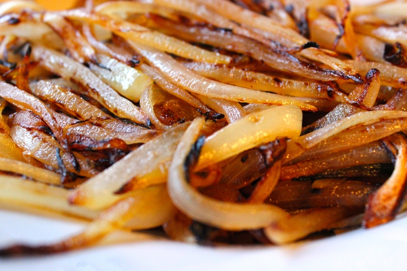 Taste Buds Braising Greens & Caramelized Onion Tacos