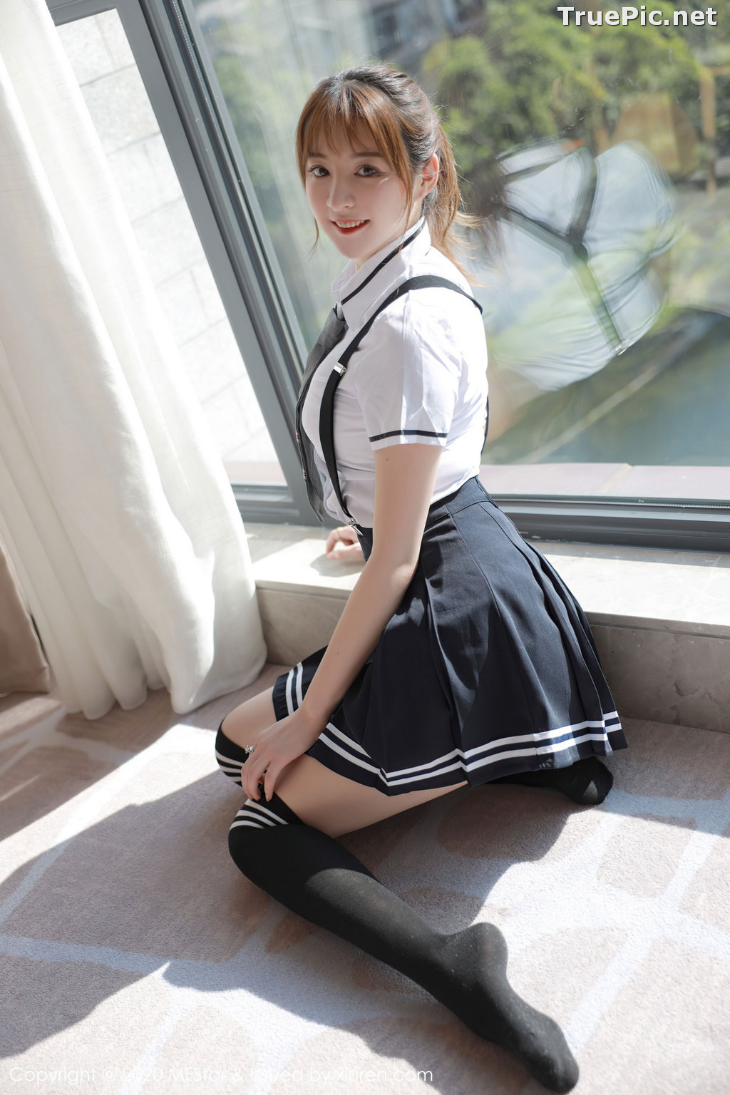 Image MFStar Vol.390 - Chinese Model - yoo优优 - Sexy Student Uniform - TruePic.net - Picture-2