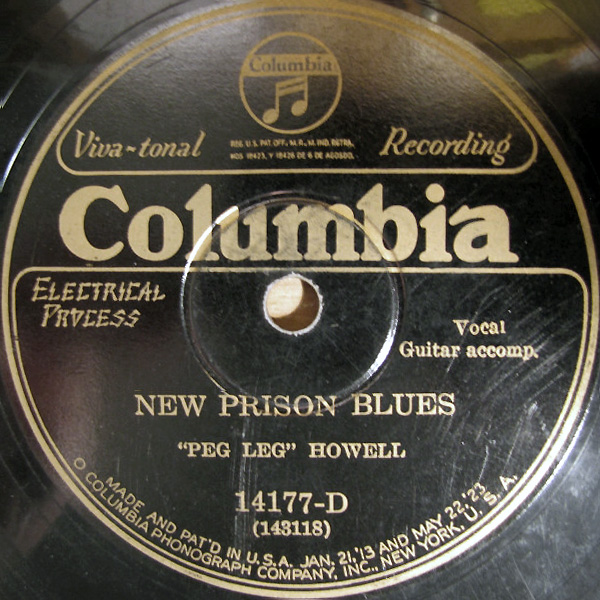 New Prison Blues by "Peg Leg" Howell