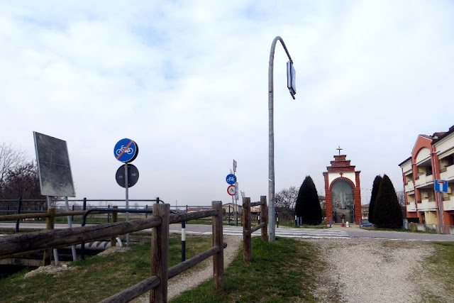 fiume tergola percorso ciclabile pedonale