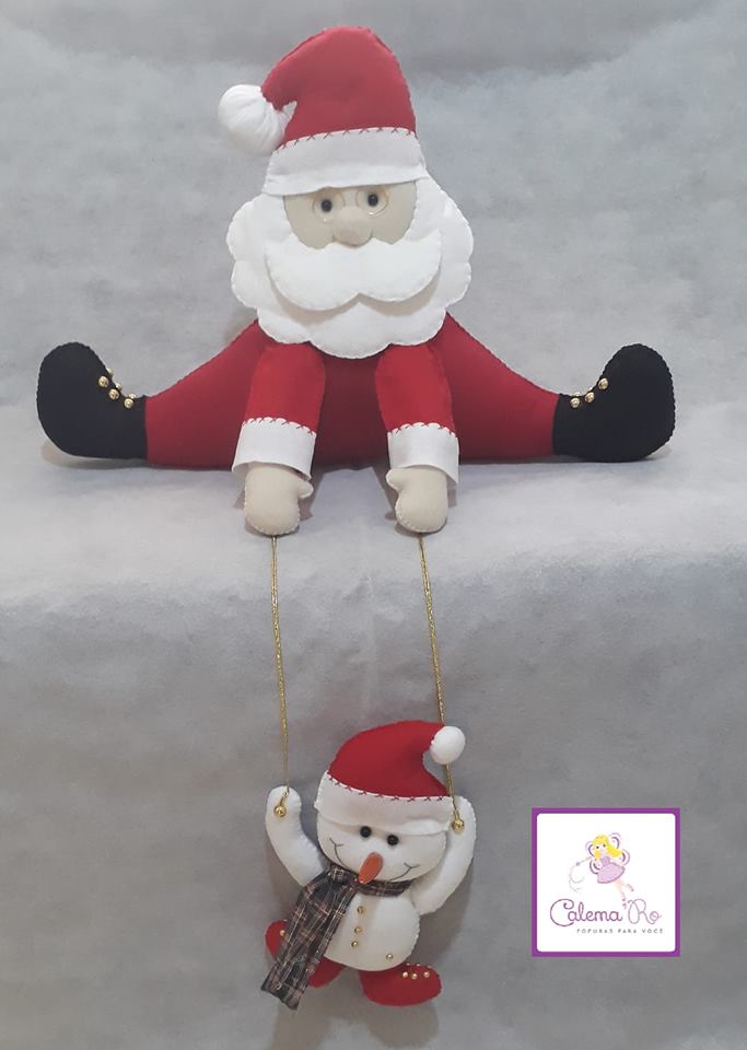 Enfeite De Porta Papai Noel Com Molde Para Imprimir Como Fazer